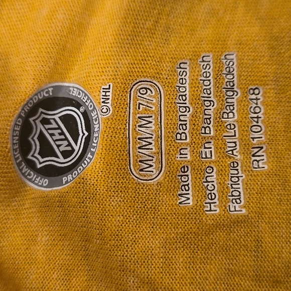 ⛸️NHL Official Licensed BOSTON BRUINS Women's Yellow Long Sleeve Shirt - Picture 4 of 7